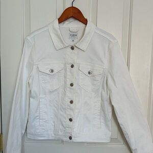 Curve White Jean Jacket